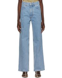売り切り御免!】 eckhaus wide latta Leg ワイドレグジーンズ - die
