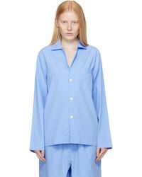 Tekla - Poplin Long-Sleeved Pyjama Shirt - Lyst