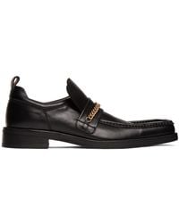 Martine Rose Black Square Toe Boot Loafers