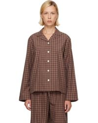 Tekla - Fine Twill Long-Sleeved Pyjama Shirt - Lyst