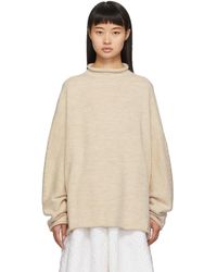 Lauren Manoogian Off-white Rollneck Turtleneck - Multicolor