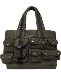 Sacai - Khaki Nylon Tote - Lyst