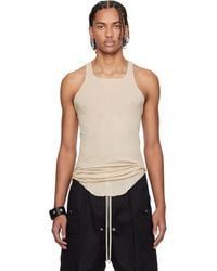 Rick Owens - Off- Temple Basic Rib Tank Top - Lyst