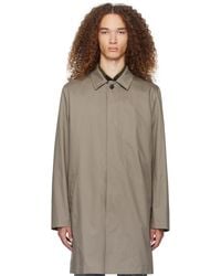 Sunspel - Taupe Buttoned Coat - Lyst