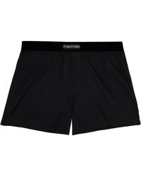 Tom Ford - Boxer Noir En Soie - Lyst