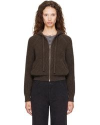 DUNST - Hooded Knit Cardigan - Lyst