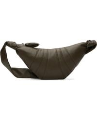 Lemaire - Khaki Small Croissant Bag - Lyst
