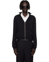 Acne Studios - ブラック ジップアップ カーディガン - Lyst