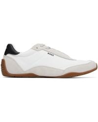 BOSS - Printed-Logo Sneakers - Lyst
