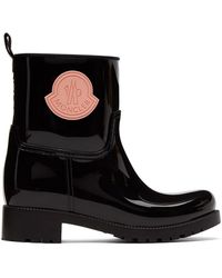 Moncler Black Rubber Ginette Boots