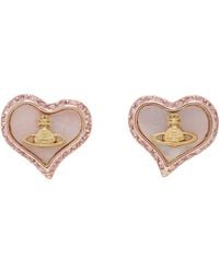 Vivienne Westwood - ゴールド＆ピンク Petra ピアス - Lyst