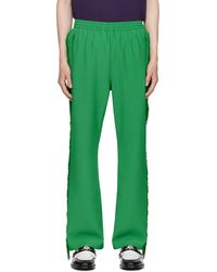 Needles - Pantalon de survêtement vert à franges - Lyst