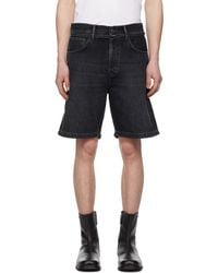 Acne Studios - Loose Fit Denim Shorts - Lyst
