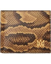 Amiri - Python Embossed Bifold Wallet - Lyst