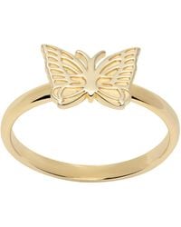 Needles - Gold Papillon Ring - Lyst