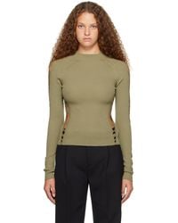 Dion Lee - Green Snake Diamond Sweater - Lyst