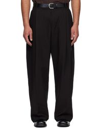 Studio Nicholson - Pantalon Pull Noir - Lyst