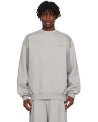 Adererror - Gray Paneled Sweatshirt - Lyst