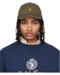 Polo Ralph Lauren - Khaki 'The Iconic' Cotton Chino Ball Cap - Lyst