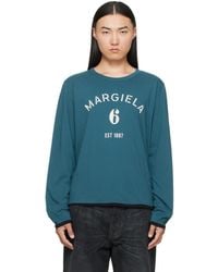 MM6 by Maison Margiela - Long-Sleeved Reversible T-Shirt - Lyst
