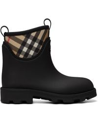 Burberry - Rubber Marsh Stamp Low Boots​ - Lyst