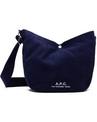 A.P.C. - Sac Journal Bleu Marine - Lyst