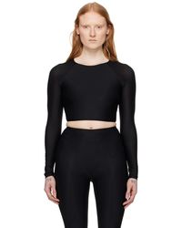 Wolford - Black Active Flow Top - Lyst