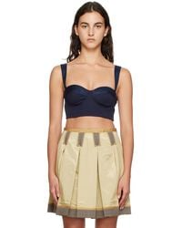 Moschino - Navy Inside Out Tank Top - Lyst
