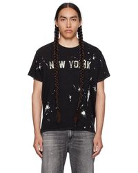 R13 - Black 'new York' T-shirt - Lyst