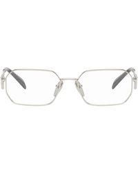 Prada - Rectangular Glasses - Lyst