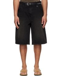 WOOYOUNGMI - Belted Denim Shorts - Lyst