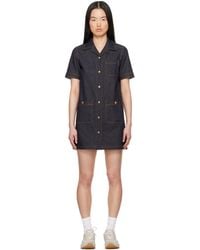 Moncler - Denim Shirt Minidress - Lyst