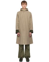 Nanamica - Taupe Hooded Coat - Lyst