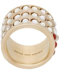 Dries Van Noten - Layered Stone Band Ring - Lyst