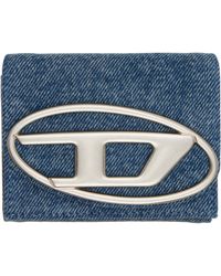 DIESEL - 1Dr Denim Trifold Wallet - Lyst