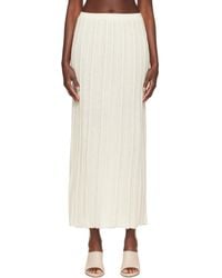 Lauren Manoogian - Off- Plisse Maxi Skirt - Lyst