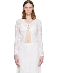 ShuShu/Tong - Threadwork Bow Cardigan - Lyst