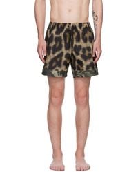 Dries Van Noten - Maillot de bain jaune à motif graphique imprimé - Lyst