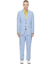 Dries Van Noten - Blue Two-button Suit - Lyst