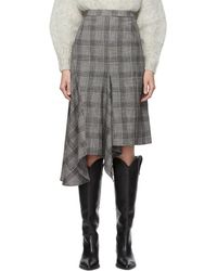 Isabel Marant Jupe noire et blanche Diesty Checked Suit