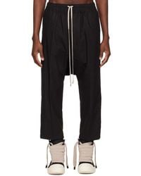 Rick Owens - Temple Drawstring Cropped Trousers - Lyst