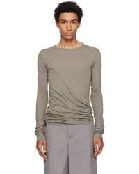 Rick Owens - Taupe Tower Double Ls T-Shirt - Lyst