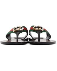 レディース Gucci フラットサンダル | Lyst