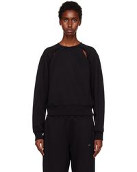 3.1 Phillip Lim - Black Compact Cut Out Sweatshirt - Lyst