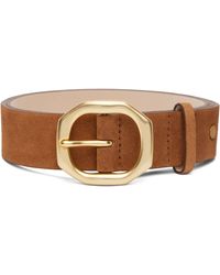 Rag & Bone - Ragbone Tan Audrey Suede Belt - Lyst