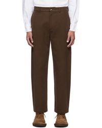 De Bonne Facture - Pantalon ample brun - Lyst