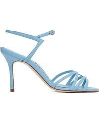 Manolo Blahnik - Blue Solisa Heeled Sandals - Lyst