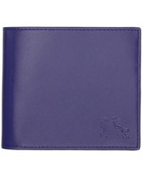 Burberry - Blue Ekd Bifold Coin Wallet - Lyst