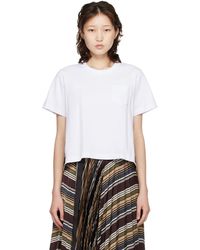 Sacai - Horizontal Stripe T-Shirt - Lyst