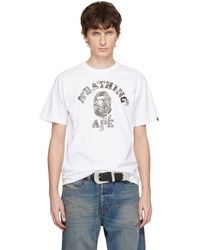 A Bathing Ape - Tree Edge Camo College T-Shirt - Lyst